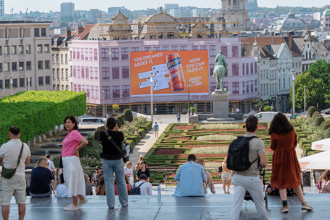 Out of Home media Aperol Brussels